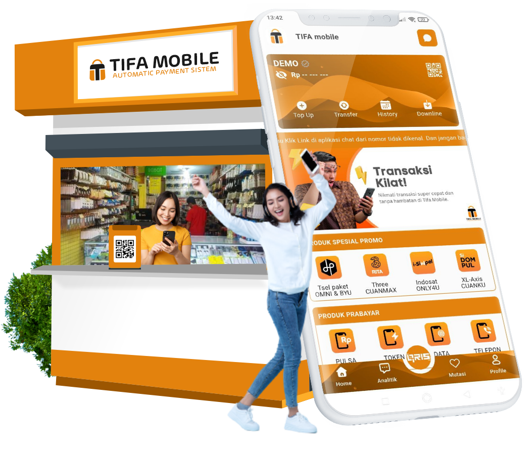 Aplikasi TIFA MOBILE untuk agen pulsa dan PPOB