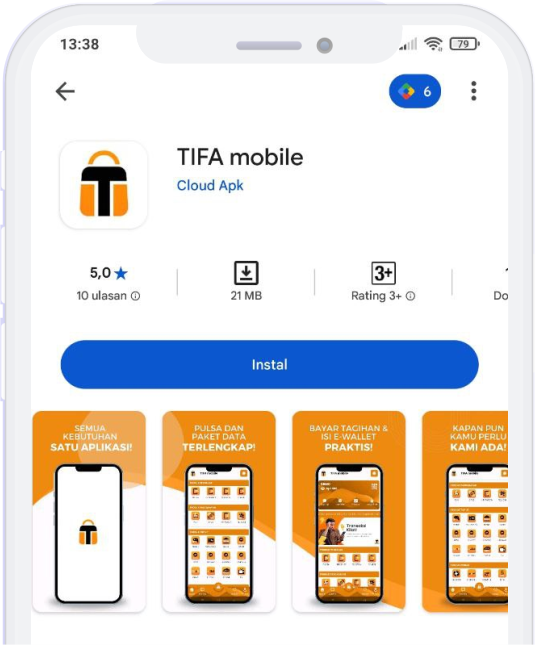 Halaman resmi TIFA MOBILE di Google Play